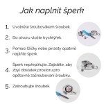 Stříbrný pietní náhrdelník - Strom života ve tvaru měsíce vykládaný perletí