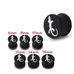 Plug silikon s bílou ješterkou (10 mm)