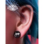 Plug silikon s bílou ješterkou (12 mm)