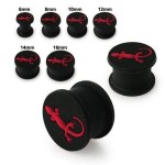Plug silikon s červenou ješterkou (12 mm)
