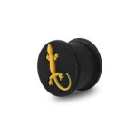 Plug silikon s oranžovou ješterkou (8 mm)