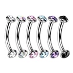 Piercing do obočí TITAN (čirá)