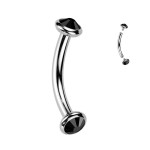 Piercing do obočí TITAN (čirá)