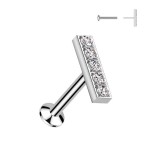 Labreta - PUSH IN piercing do brady (1,2 x 6 mm)