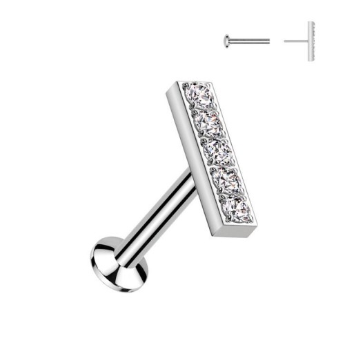 Labreta - PUSH IN piercing do brady (1,2 x 6 mm)