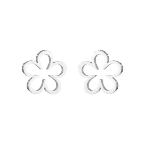 Ocelové náušnice kytičky