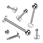 Piercing do brady - labreta (1,6 x 16 x 5 mm)