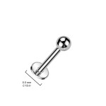Piercing do brady - labreta (1,6 x 16 x 5 mm)