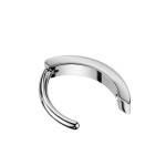 Piercing do pupíku TITAN, modré zirkony