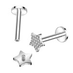 Piercing do brady - labreta TITAN (1,2 x 8 mm)