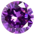 CZ Kubický zirkon - Amethyst, 100 ks (2 mm)