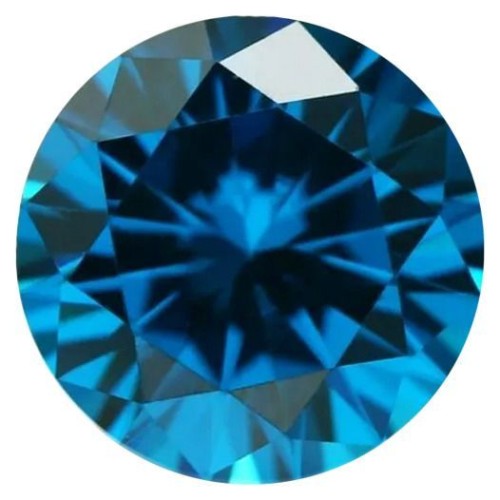 CZ Kubický zirkon - Dark Aquamarine, 100 ks (1,50 mm)