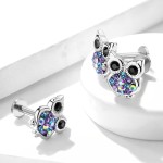 Labreta / piercing do brady - sova (1,2 x 8 mm)
