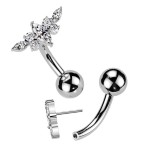 Obrácený PUSH IN piercing do pupíku TITAN