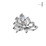 Ozdobná část k PUSH IN piercingu TITAN, lotosový květ