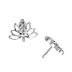 Ozdobná část k PUSH IN piercingu TITAN, lotosový květ