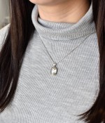 Stříbrný přívěsek s krystaly Swarovski šedý obdélník 34244.5 silver shade