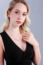 Pozlacený stříbrný ROSE náramek s malými zirkony 13031.1 crystal