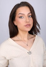Stříbrné náušnice pecky s pravými kameny temně modré 11483.3 sapphire blue