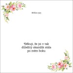 Děkuji, že jsi v tak důležitý okamžik stála po mém boku - OB23