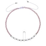 Textilní Miyuki náramek fialový amethyst 13037.3