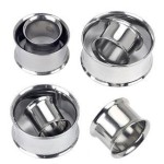 Ocelový tunel do ucha (48 mm)