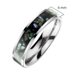 OPR1953 Pánský snubní prsten vykládaný perletí (68)