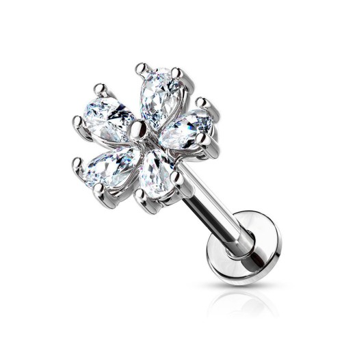 Piercing do brady - labreta kytička (1,2 x 8 mm)