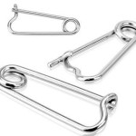 Náušnice do ucha - zavírací špendlík 1,6 mm - 1 kus