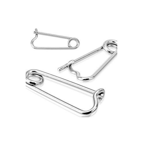 Náušnice do ucha - zavírací špendlík 1,2 mm - 1 kus