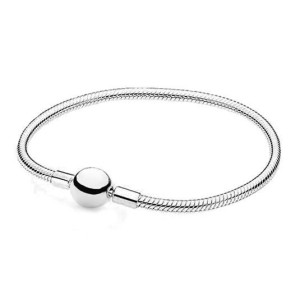 Stříbrný náramek na navlékání korálků