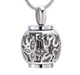 Náhrdelník - pamětní přívěsek, pietní přívěsek, přívěsek na popel s motýlky