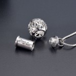 Náhrdelník - pamětní přívěsek, pietní přívěsek, přívěsek na popel s motýlky