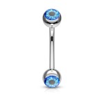 Piercing do obočí oko (modré)