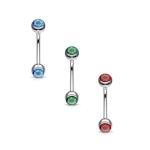 Piercing do obočí oko (modré)