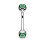 Piercing do obočí oko (červené)