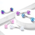 Piercing do obočí duhové kuličky (duhové)