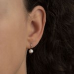 Stříbrné náušnice perličky 6 mm