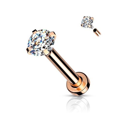 Piercing do brady / cartilage / tragus 1,2 x 8 mm (2 mm)