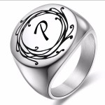 Personalizovaný ocelový prsten pečetní (64)