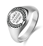 Personalizovaný ocelový prsten (59)