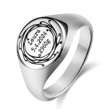 Personalizovaný ocelový prsten (67)