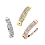 Zlacený piercing do pupíku TITAN (gold)