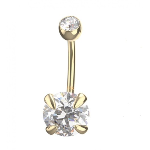 Zlatý piercing do pupíku, Au 585/1000