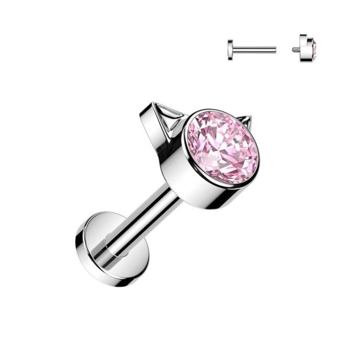 Piercing do brady titan Kitty (růžový 1,2 x 6 mm)