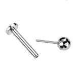 Piercing do brady - PUSH IN labreta TITAN (gold)