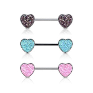 Piercing do bradavky - srdíčka