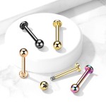 Černý piercing do brady TITAN (1,2 x 6 mm)