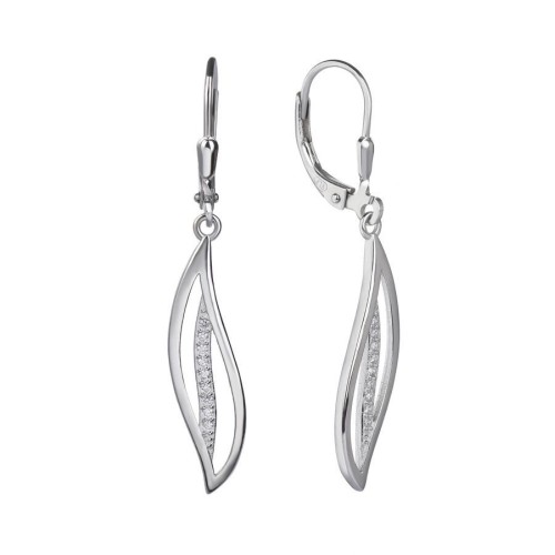 Stříbrné visací náušnice