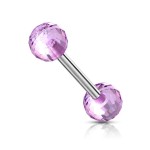 Piercing do jazyka tyrkysový